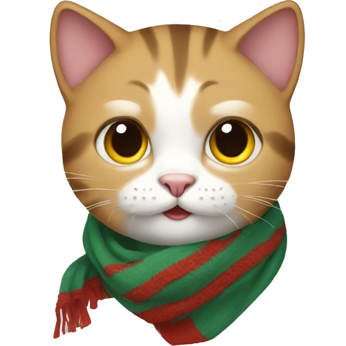 cat wearing a scarf emoji