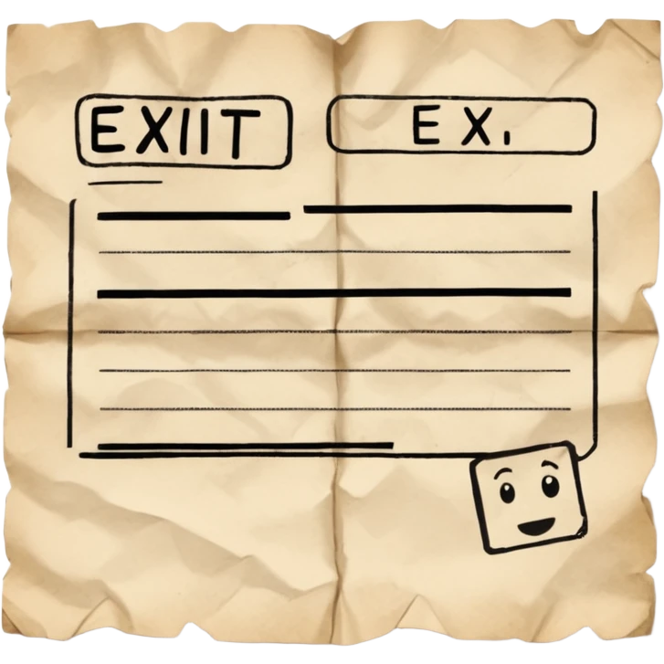 exit ticket emoji