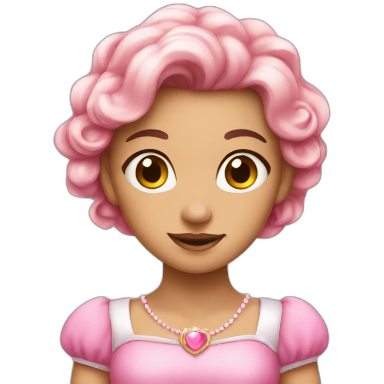 Pink princess emoji