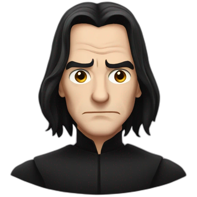 Snape angry looking suspicious emoji
