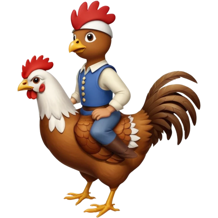 Chicken jockey emoji