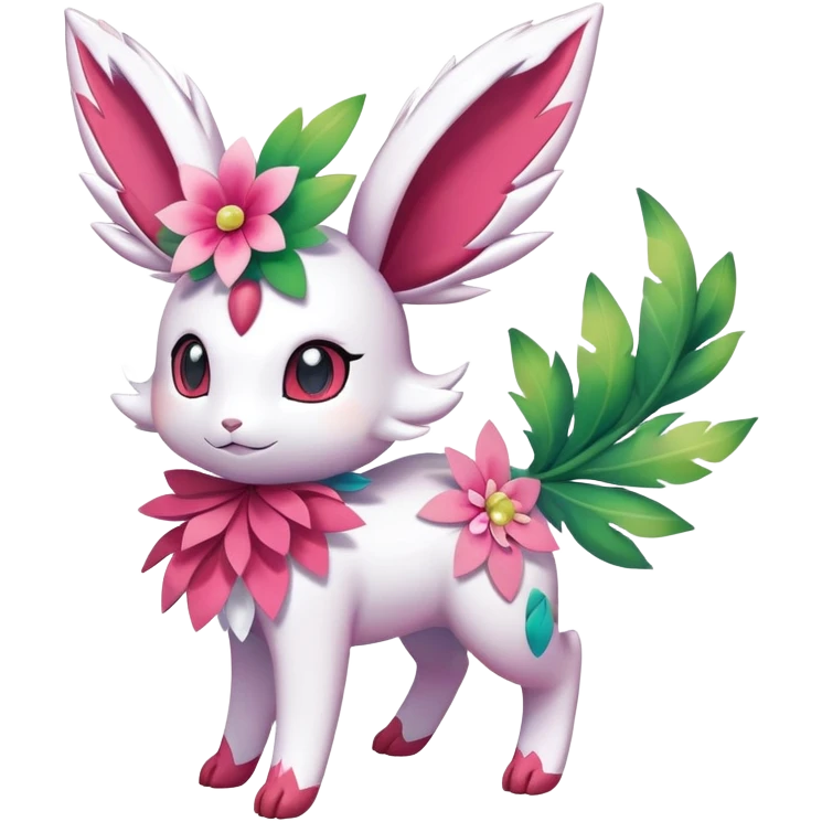 Shiny Exotic Sylveon-Shaymin-Meganium-Hybrid-Creature emoji