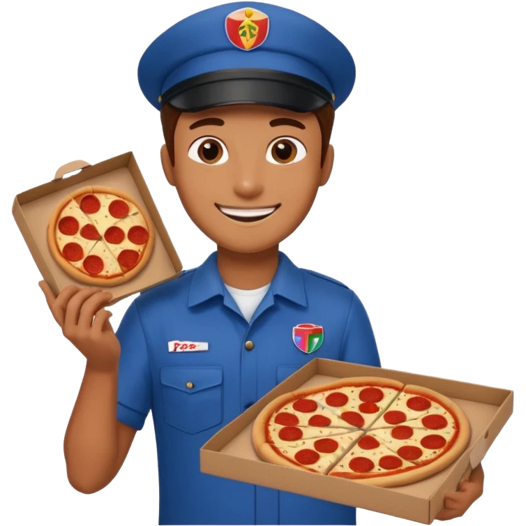 
pizza delivery driver emoji