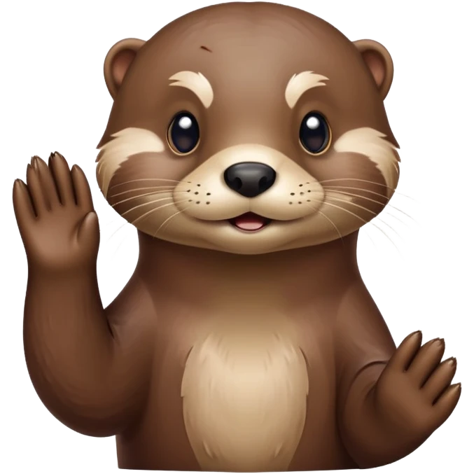 Otter motioning “I don’t know “ emoji