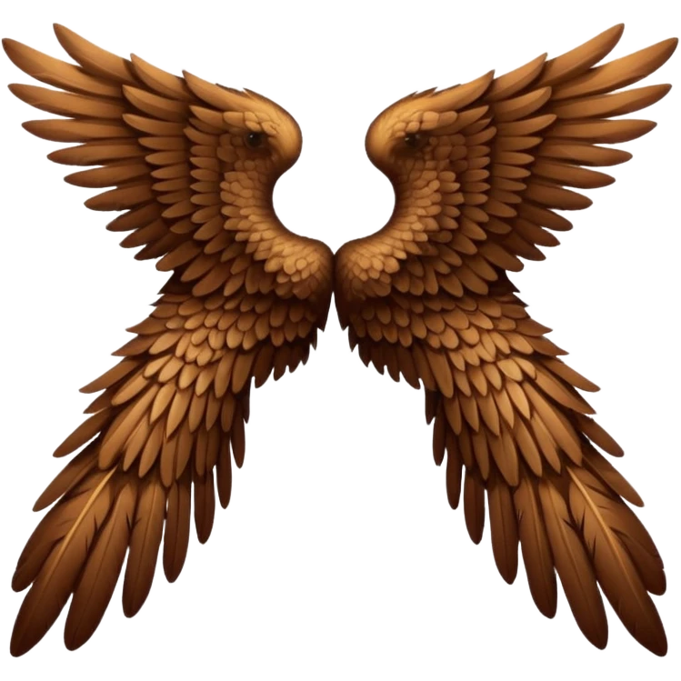 Brown wings only  emoji