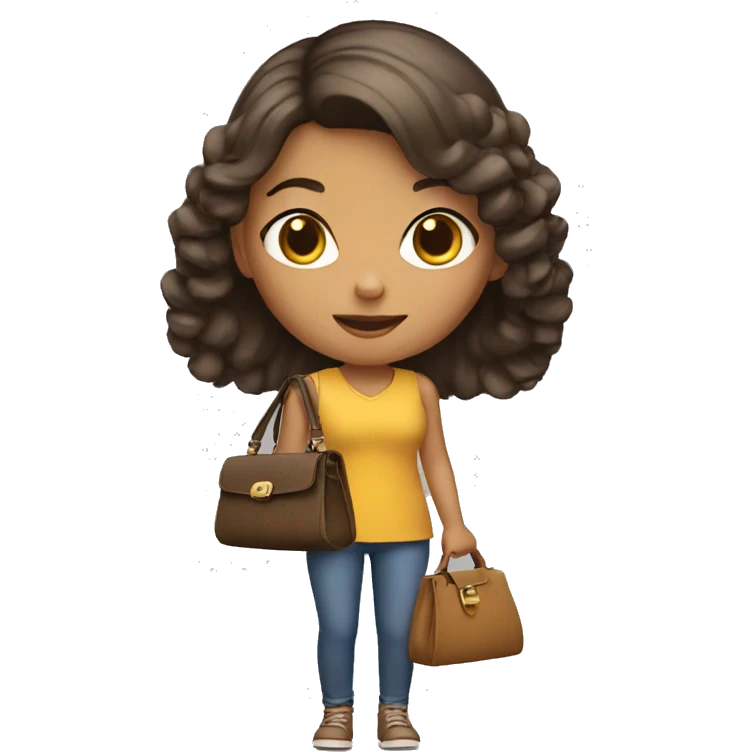 girl with purse in hand emoji