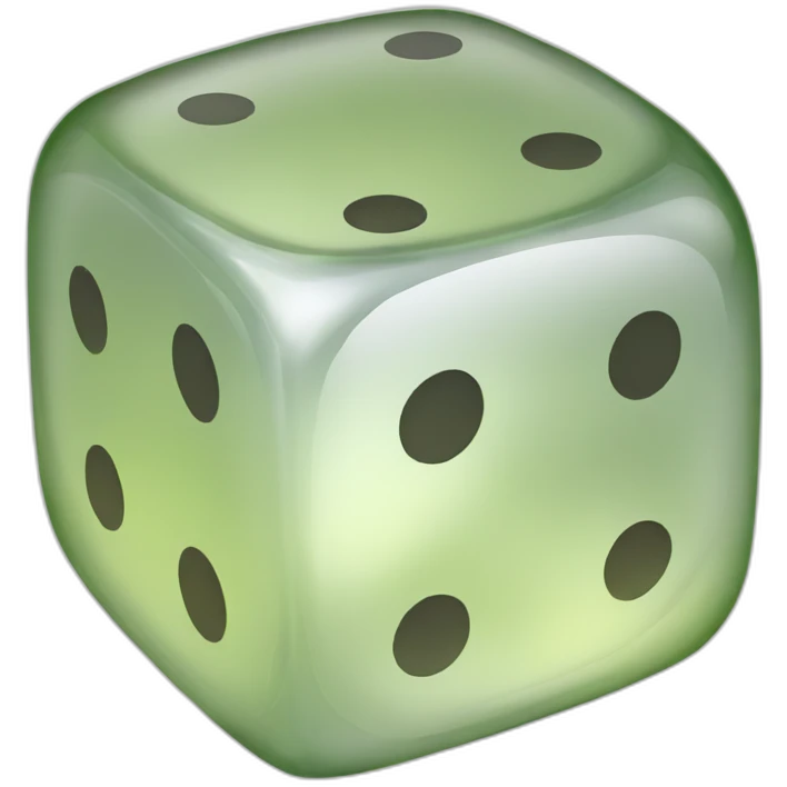 transparent-dice emoji