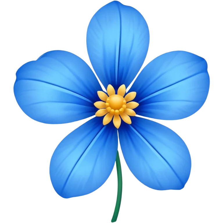 Blue flower emoji
