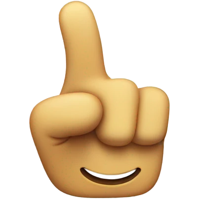 Smiley face with finger  emoji