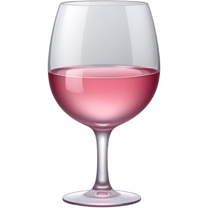 Pink wine glass emoji