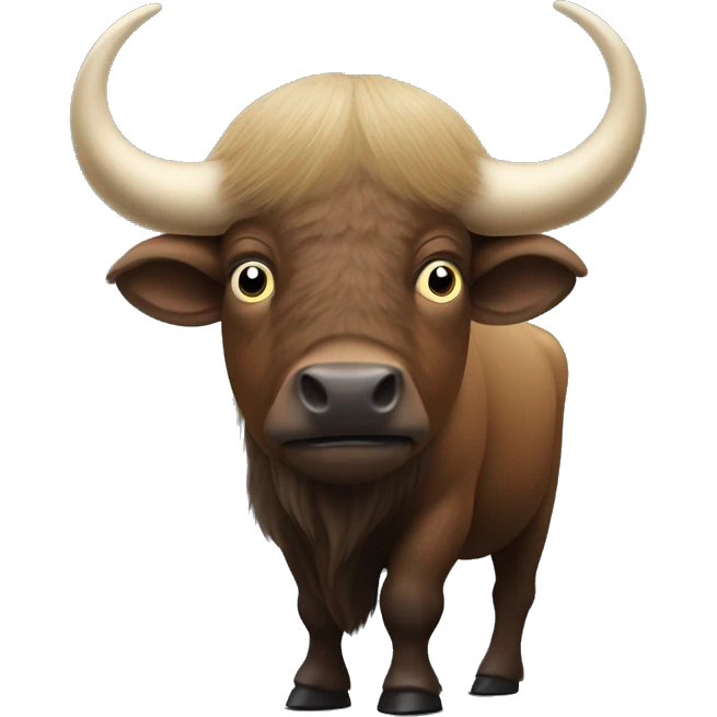 donald tusk on an european bison emoji