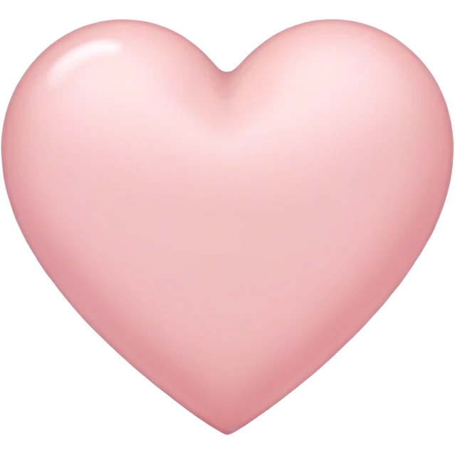 cœur rose pale  emoji
