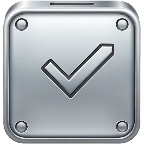 silver checkbox emoji