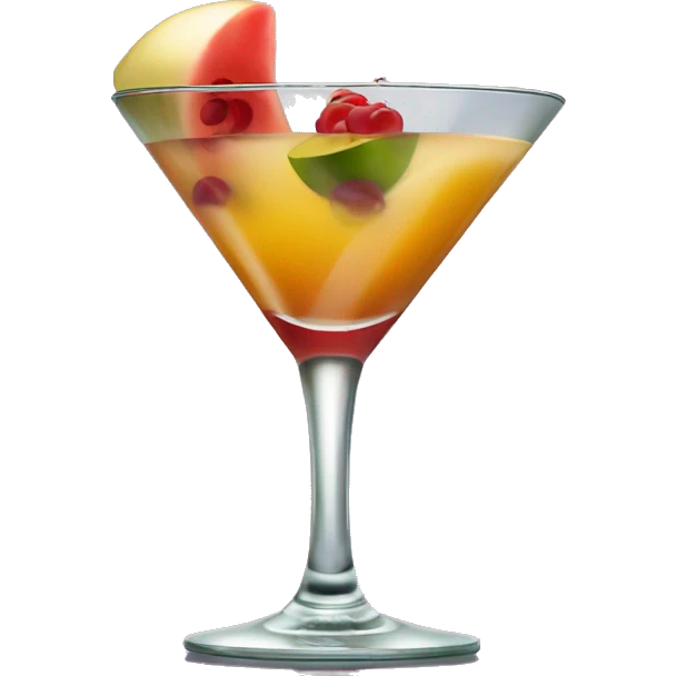 Pornstar martini coctail with a passiót friut in it  emoji