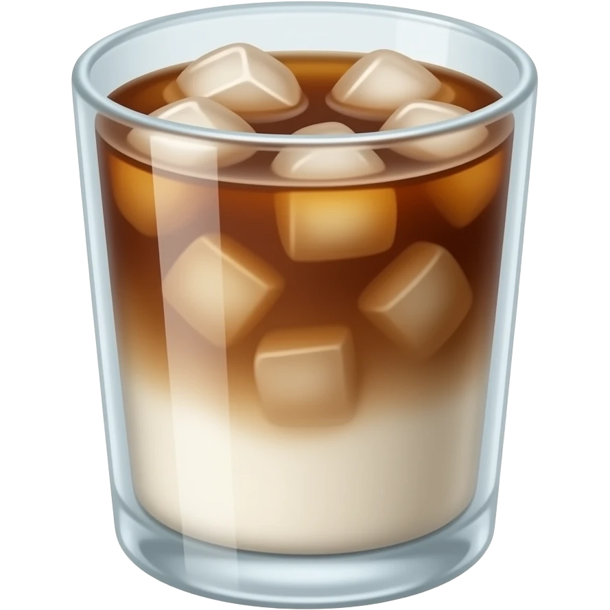 Iced coffee with milk emoji