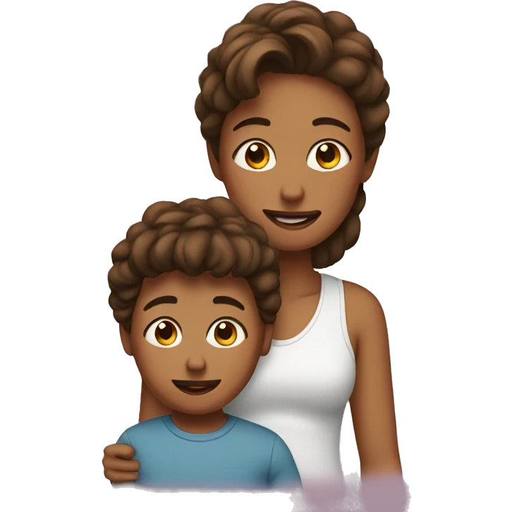 Boy and mommy emoji