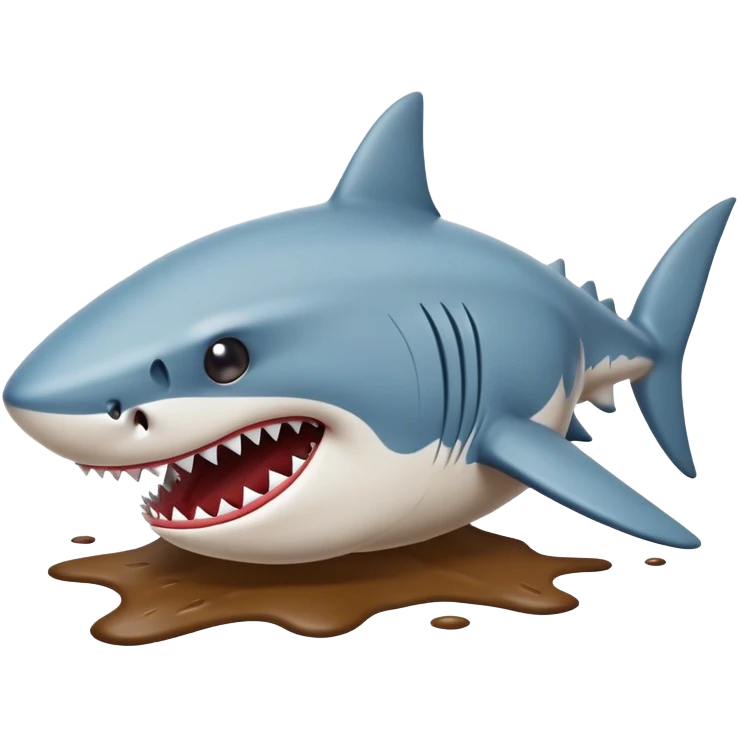 Muddy shark  emoji