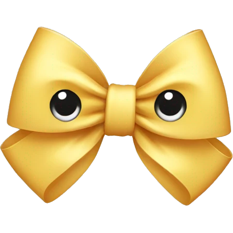 Cute bow emoji