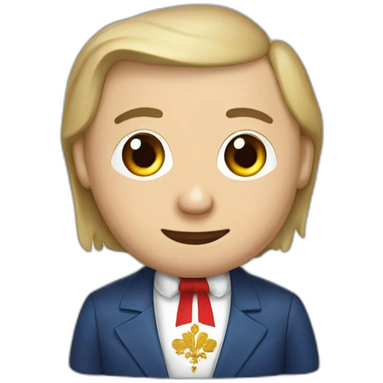 Vladimir Poutine et drapeau russe emoji