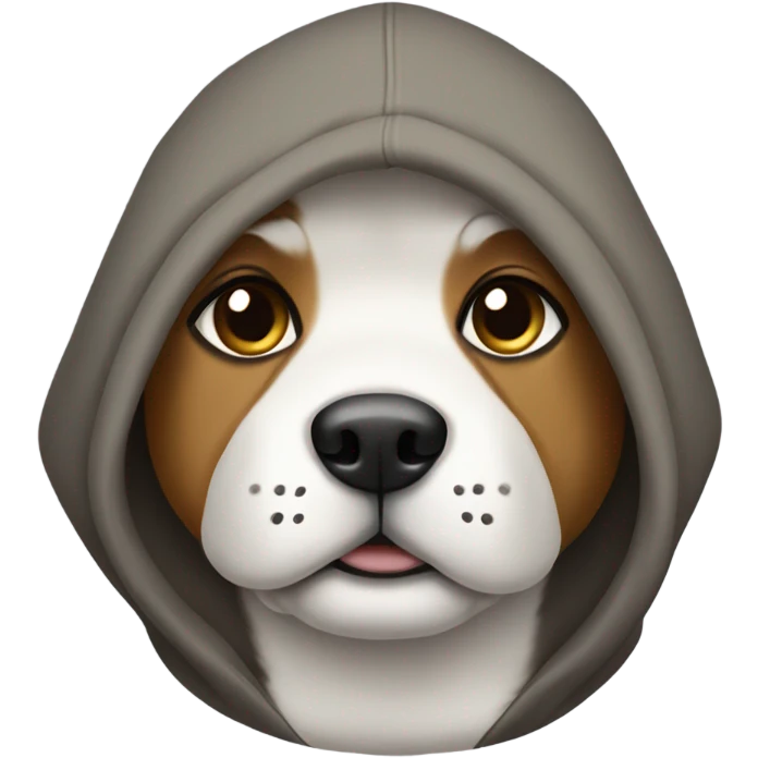Dog with a hoodie  emoji