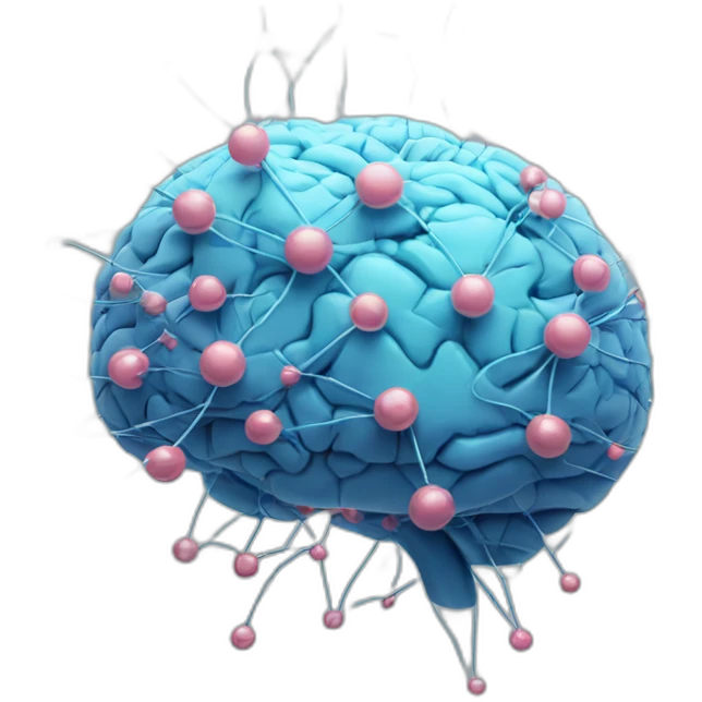 Digital Brain network nodes emoji