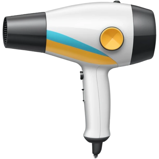 Blowdryer outline white emoji