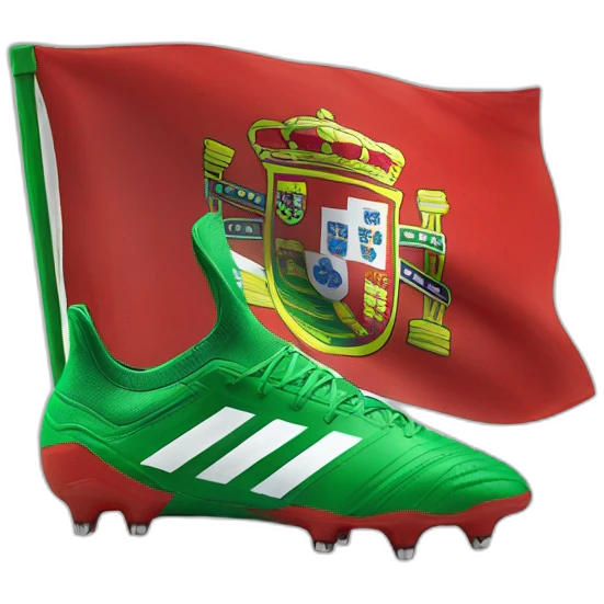 adidas predator boots with portugal flag emoji