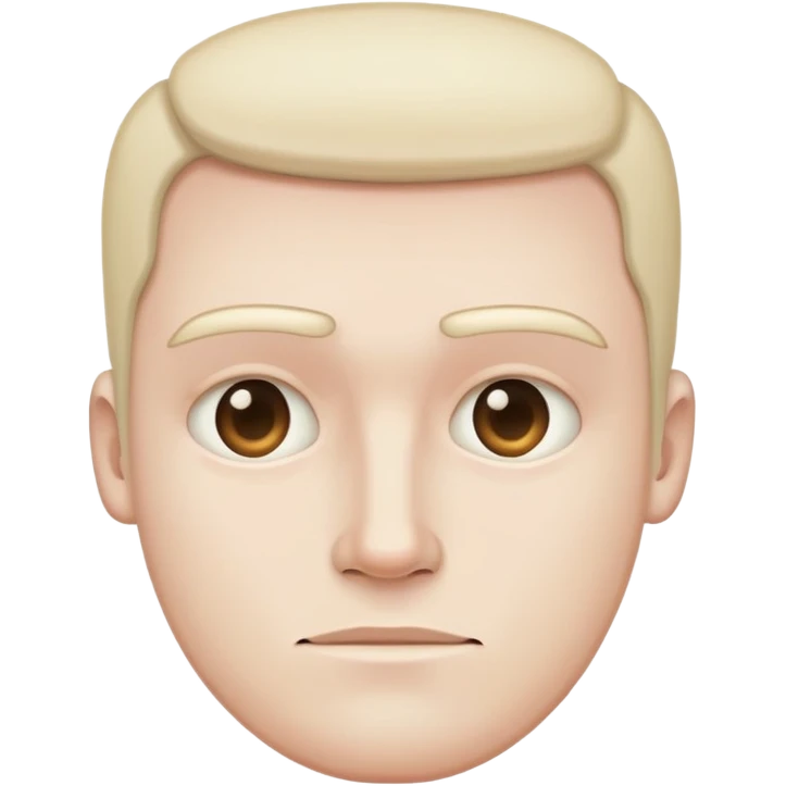 man with rectangle shaped head emoji