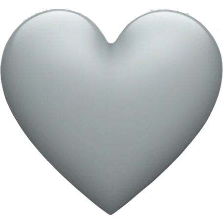 light grey heart  emoji