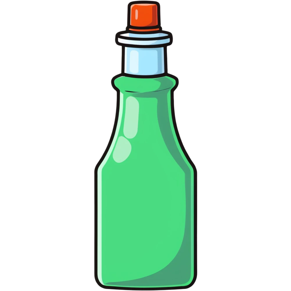 cute glue bottle chatting emoji