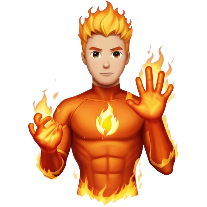 Marvel human torch  emoji