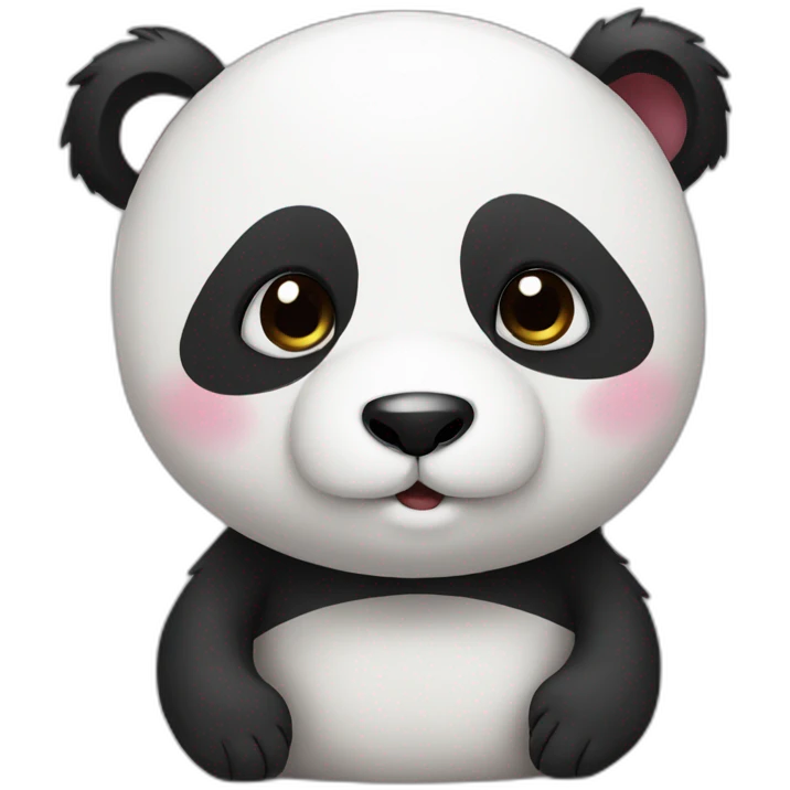 Panda in love emoji