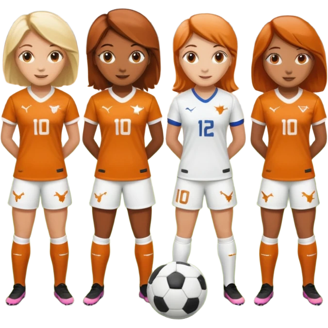 Texas women’s longhorn soccer emoji