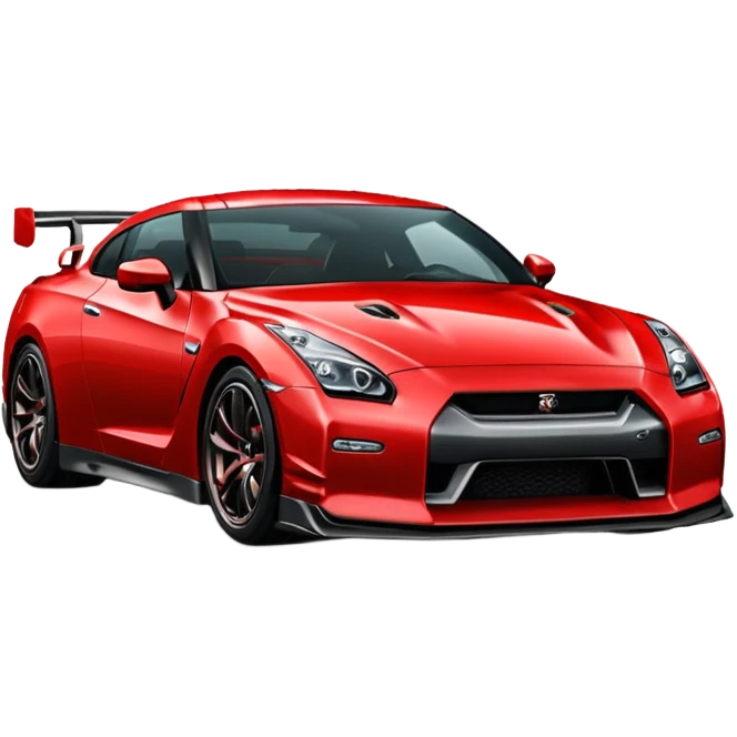 GTR 35 vermelho lindo emoji