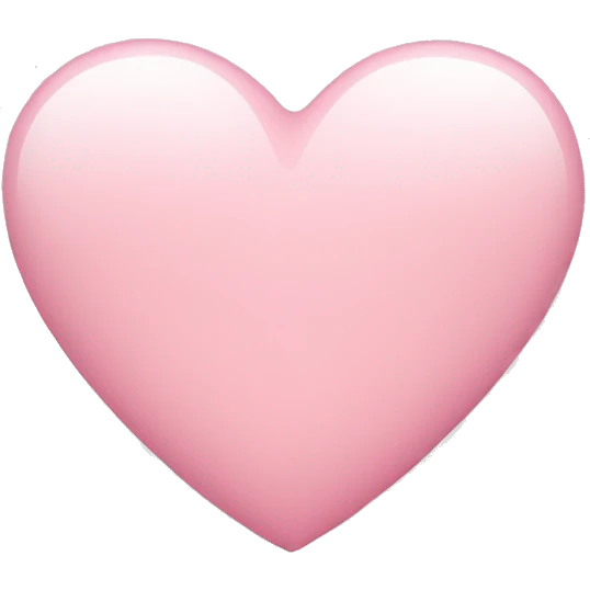 light pink heart emoji