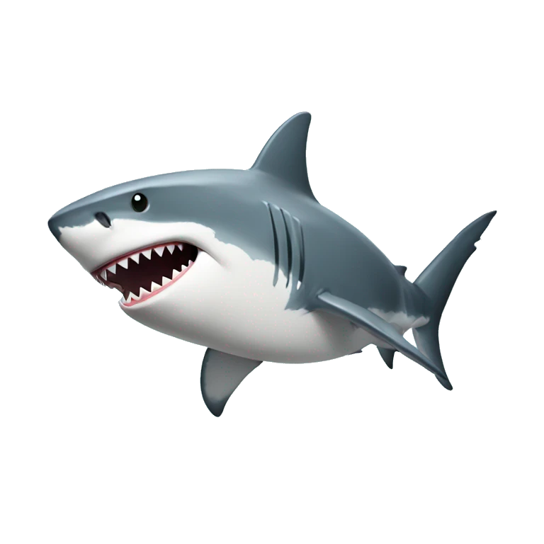 A shark in the arm emoji