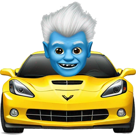 Troll on a corvette  emoji