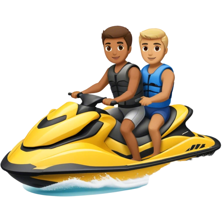 Two men on a jet ski emoji