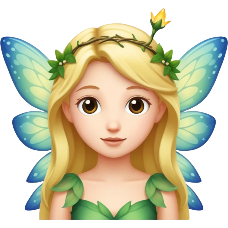 a person meeting a fairy emoji
