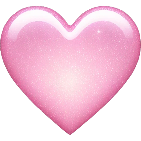 Light pink heart with sparkle emoji