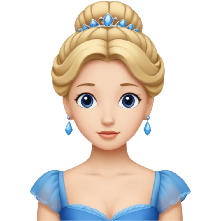 cendrillon elle a les cheveux relevés emoji