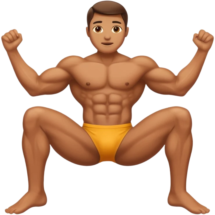 legs spread out emoji