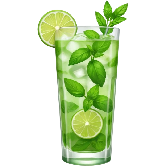 Make a mojito in she style of an emoji  emoji