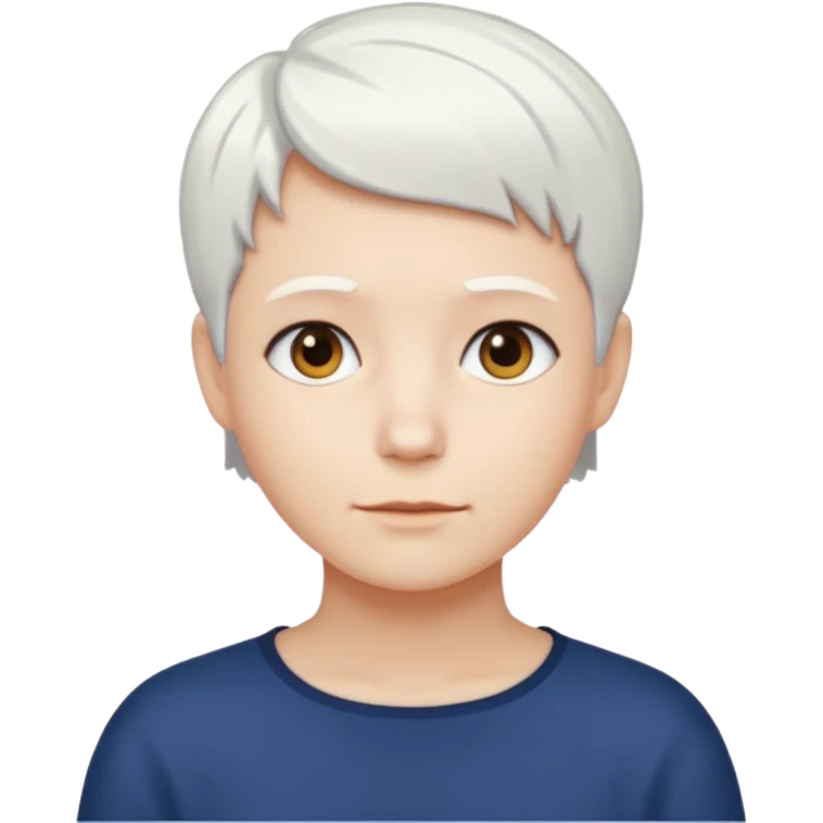 idosa cabelo branco curto emoji