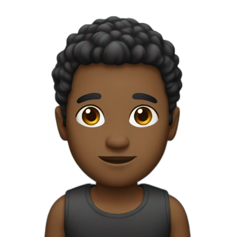 Pelo negro emoji