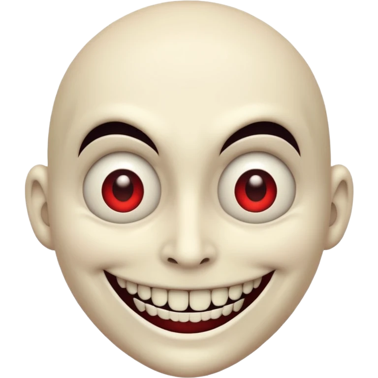 Muzan creepy smile face emoji