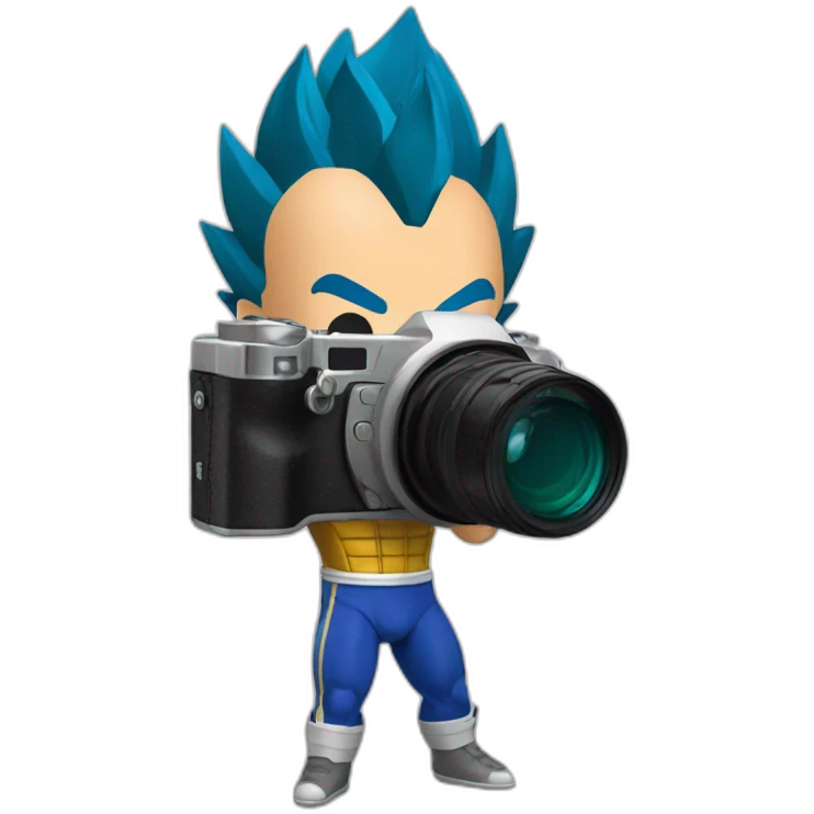 vegeta with camera emoji