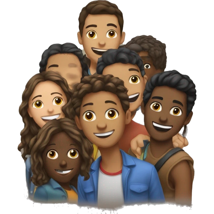 Grupo de jóvenes  emoji