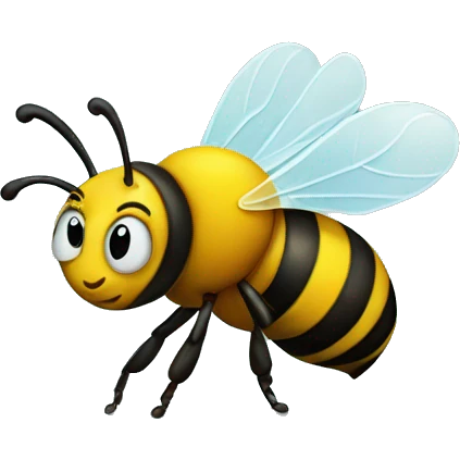 bee doing math emoji