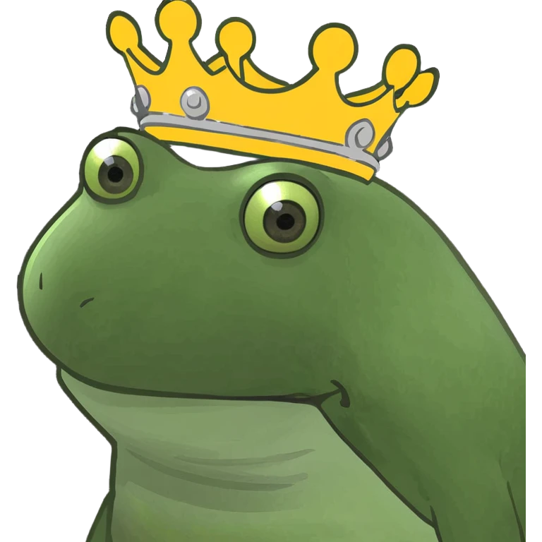 Wearing a crown emoji